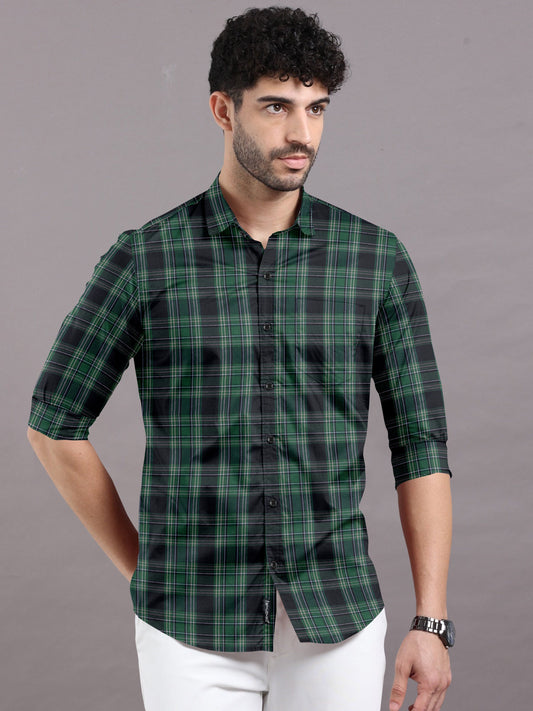 Teal Takeover Checks Shirt