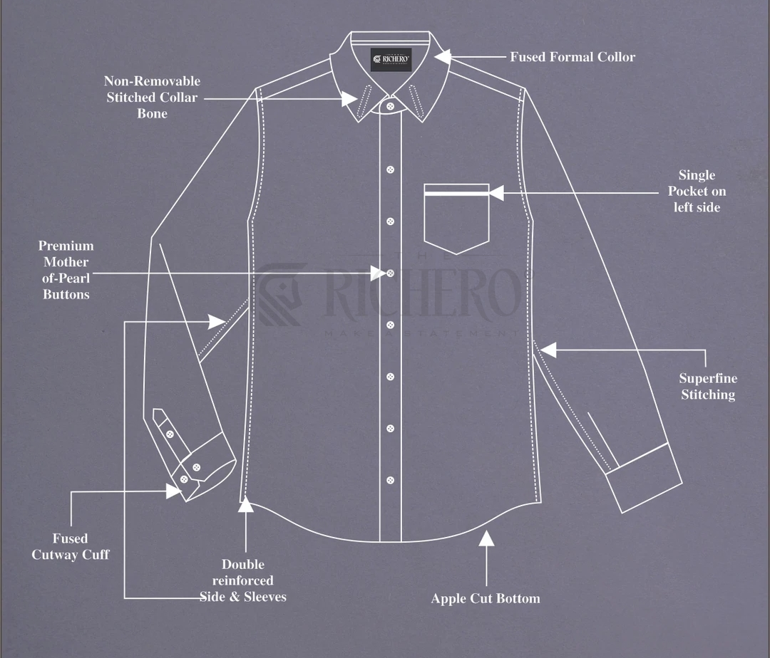 Charming Checks on Navy Blue Shirt